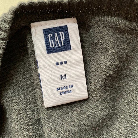 GAP grey cotton V-neck size M - Picture 5 of 13